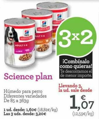 TiendAnimal Science Plan Húmedo Para Perro oferta
