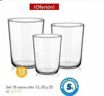 Tiendas MGI Set 18 Vasos Otto oferta