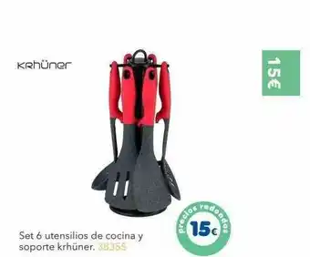 Tiendas MGI Set 6 Untensilios De Cocina Y Soporte Krhüner oferta