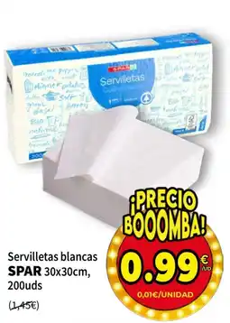 SPAR spar servilletas blancas oferta