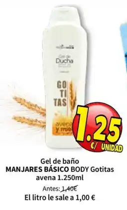 SPAR Manjares básico body gotitas avena oferta