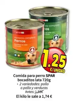 SPAR spar comida para perro bocaditos oferta