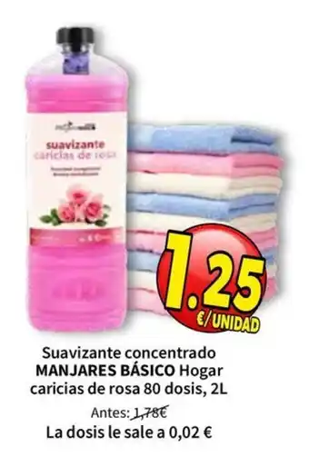 Manjares básico suavizante caricias de rosa