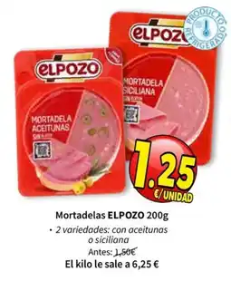 SPAR Elpozo mortadelas oferta