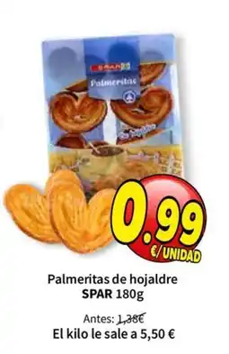SPAR Palmeritas de hojaldre oferta