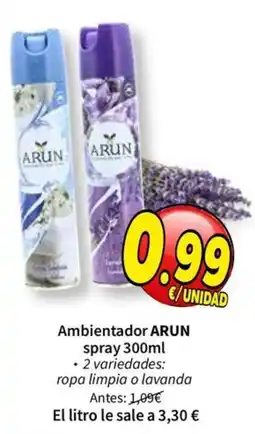 SPAR Arun ambientador spray oferta