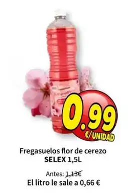 SPAR selex fregasuelos flor de cerezo oferta
