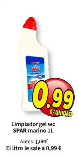 SPAR spar marino limpiador gel wc oferta