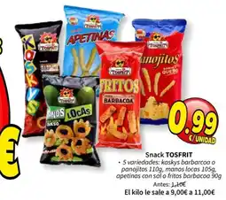 SPAR Snack tosfrit oferta