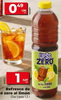 Dia Supermercados Upss zero refresco de té al limón oferta