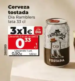 Dia Supermercados Dia Ramblers cerveza tostada oferta