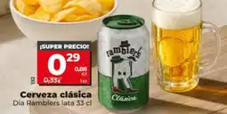 Dia Supermercados Dia Ramblers cerveza clásica oferta