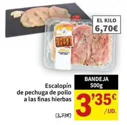 SPAR Escalopín de pechuga de pollo a las finas hierbas oferta
