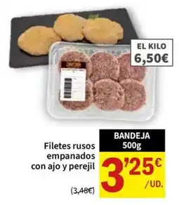 SPAR Filetes rusos empanados con ajo y perejil oferta