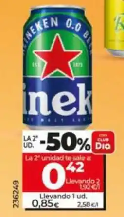 Dia Supermercados Heineken 0.0 Beer oferta