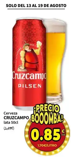 SPAR Cruzcampo pilsen oferta