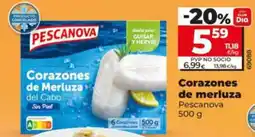 Dia Supermercados Pescanova corazones de merluza del cabo oferta