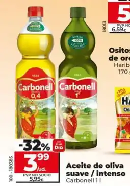 Dia Supermercados Carbonell aceite de oliva suave / intenso oferta