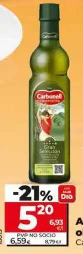 Dia Supermercados Carbonell aceite de oliva virgen extra oferta