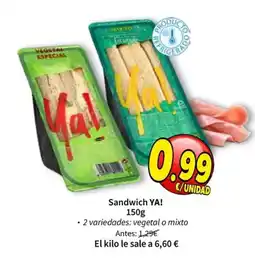 SPAR Sandwich YA! oferta