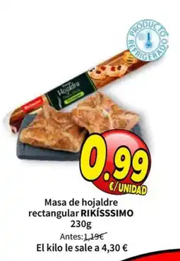 SPAR Rikíssimo masa de hojaldre rectangular oferta