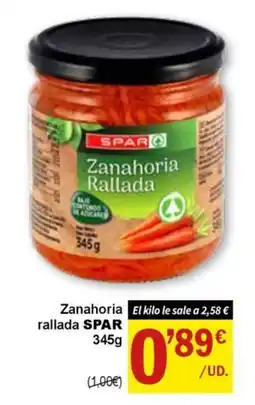 SPAR Zanahoria rallada SPAR oferta