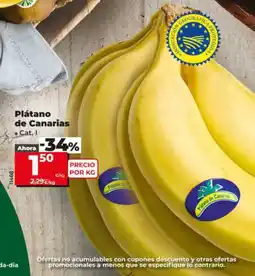 Dia Supermercados Piátano de Canarias oferta