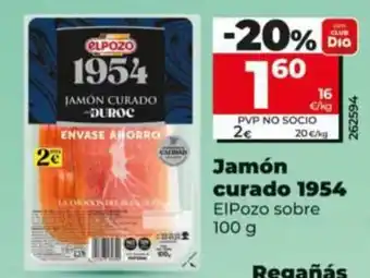 ElPozo jamón curado 1954