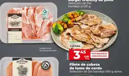 Dia Supermercados Selección de Dia filete de cabeza de lomo de cerdo oferta