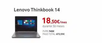 Vodafone Lenovo Thinkbook 14 oferta
