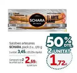 Condis Schara - salsitxes artesanas oferta