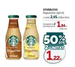 Condis Starbucks - frapuccino oferta