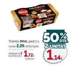 Condis Dhul - tiramisu oferta