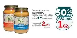Condis Naturals - crema de cacahuet original o crunchy oferta
