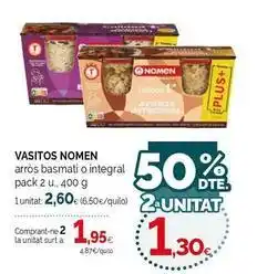 Condis Nomen - vasitos oferta