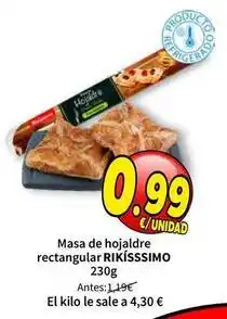 SPAR Masa de hojaldre rectangular oferta