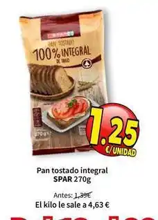 SPAR Spar - pan tostado integral oferta
