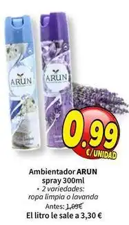 SPAR Arun - ambientador spray oferta