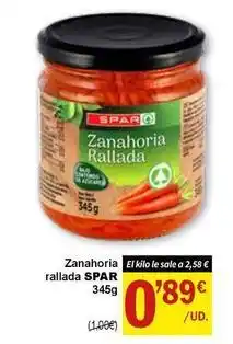 SPAR Spar - zanahoria rallada oferta