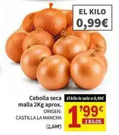 SPAR Origen - cebolla seca malla oferta