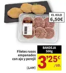 SPAR Filetes rusos empanados con ajo y perejil oferta