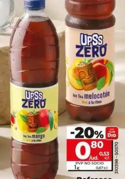 Dia Dia upss - refresco de te zero de mango/al melocoton oferta