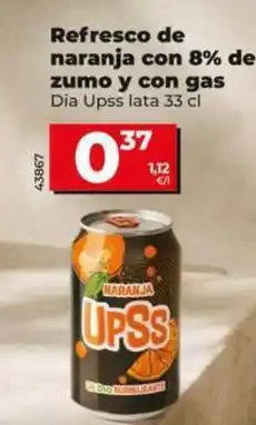 Dia Dia upss - refresco de naranja con 8% de zumo y con gas oferta
