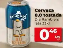 Dia Dia ramblers - cerveza 0,0 tostada oferta