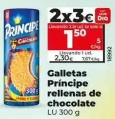 Dia Lu - galletas principe rellenas de chocolate oferta