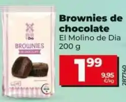 Dia El molino de dia - brownies de chocolate oferta