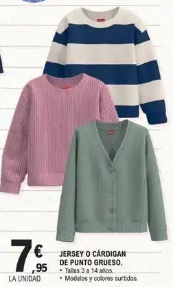 E.Leclerc Jersey o cardigan de punto grueso oferta