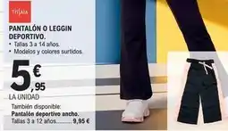 E.Leclerc Tissaia - pantalón o leggin deportivo oferta