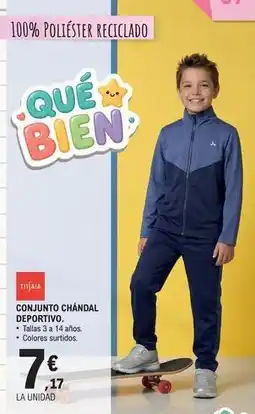 E.Leclerc Tissaia - conjunto chandal deportivo oferta