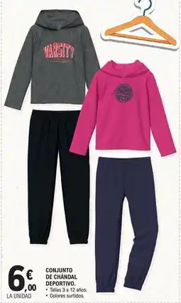 E.Leclerc Conjunto de chandal deportivo oferta